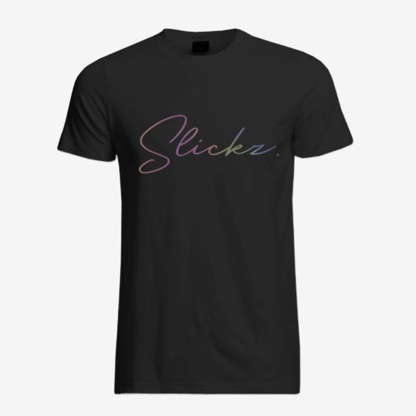 Slickz Gradient Signature Tee – Black
