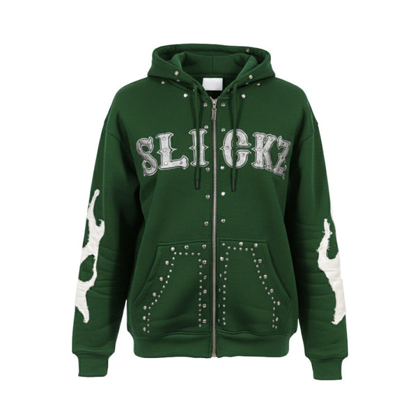 Money Green Flame Sweatsuit