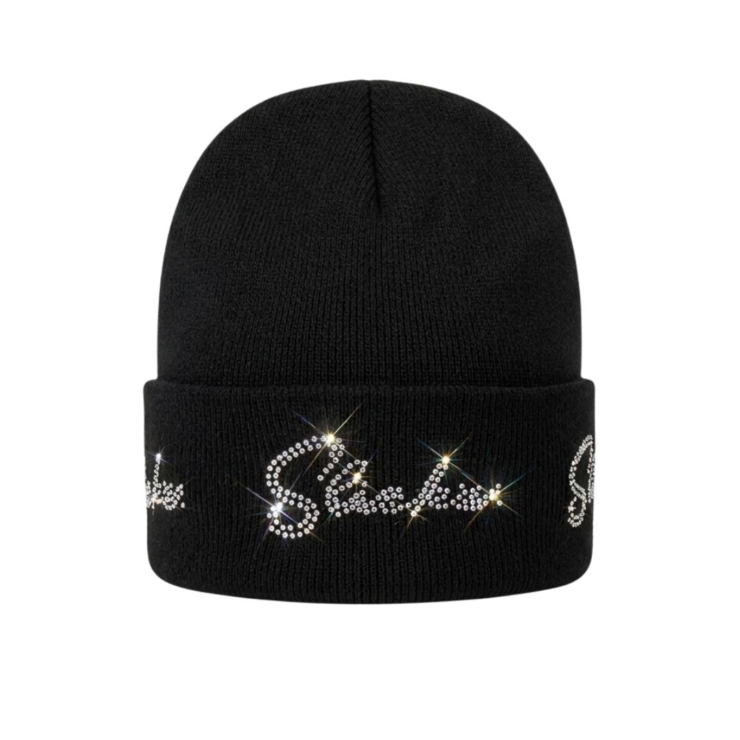 帽子 EMOTIONAL STUDDED BEANIE BLACK SLICKZ Studded Spider Web Beanie | Nothing But Goodz