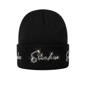 SLICKZ Studded Spider Web Beanie