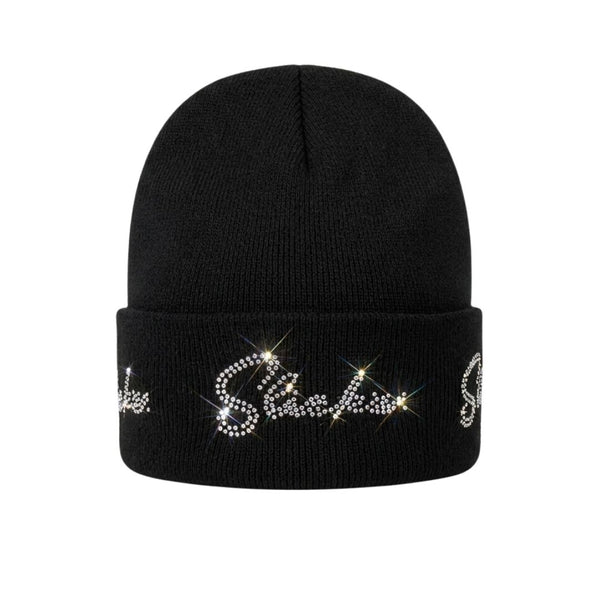 SLICKZ Studded Spider Web Beanie
