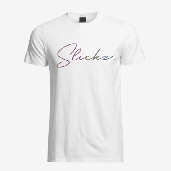Slickz Gradient Signature Tee – White