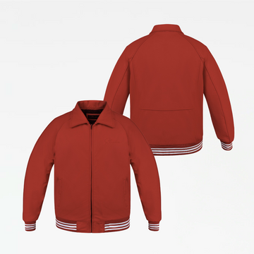 Slickz Leather Zip Up Jacket (Red)