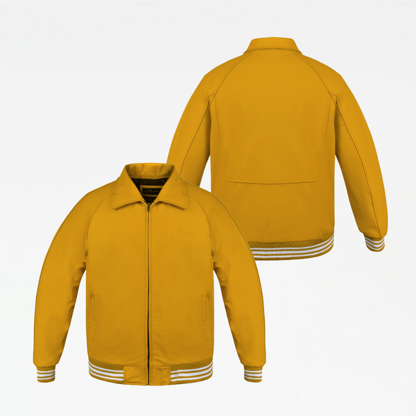 Slickz Leather Zip Up Jacket (Gold)