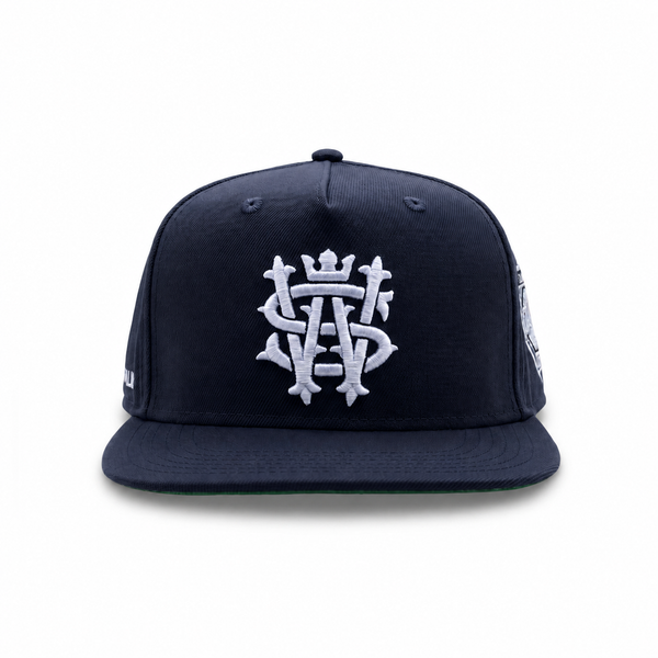 Navy Slick Cap