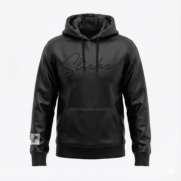 Slickz Leather Hoodie (Black)