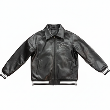 Slickz Stone Leather Jacket (Black)