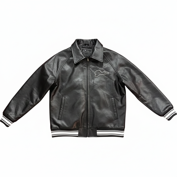 Slickz Stone Leather Jacket (Black)