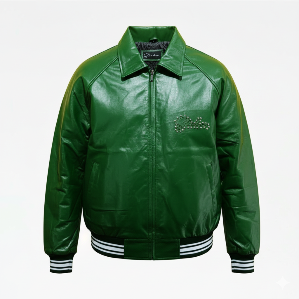I Feel Like Money Green SLICKZ Leather