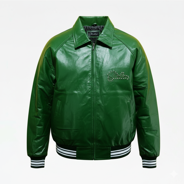 I Feel Like Money Green SLICKZ Leather