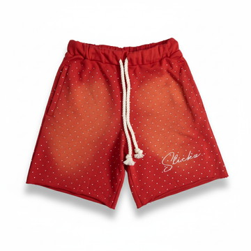 Diamond Slickz Shorts (Red)