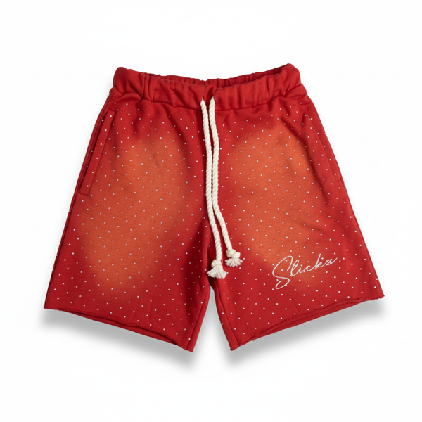 Diamond Slickz Shorts (Red)