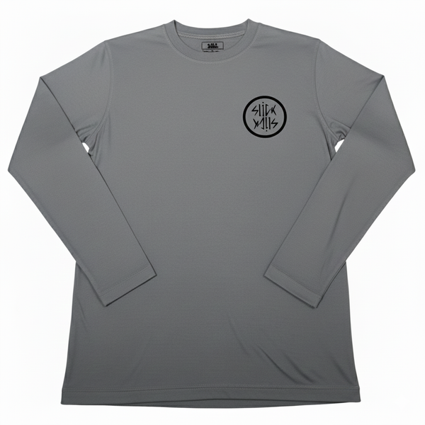 Grey Long Sleeve Slick Walk Shirt & Suit