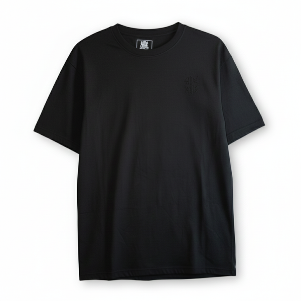Black Short Sleeve Slick Walk Shirt