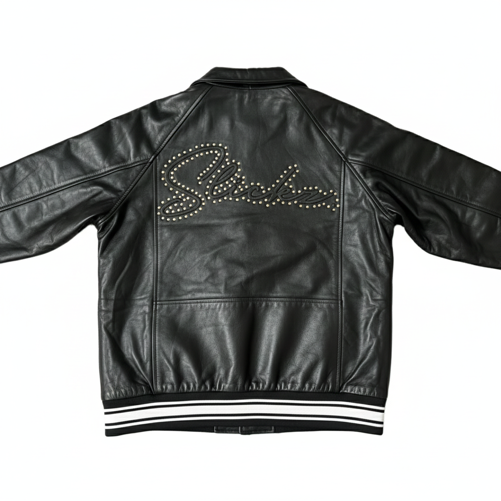 Slickz Stone Leather Jacket (Black)