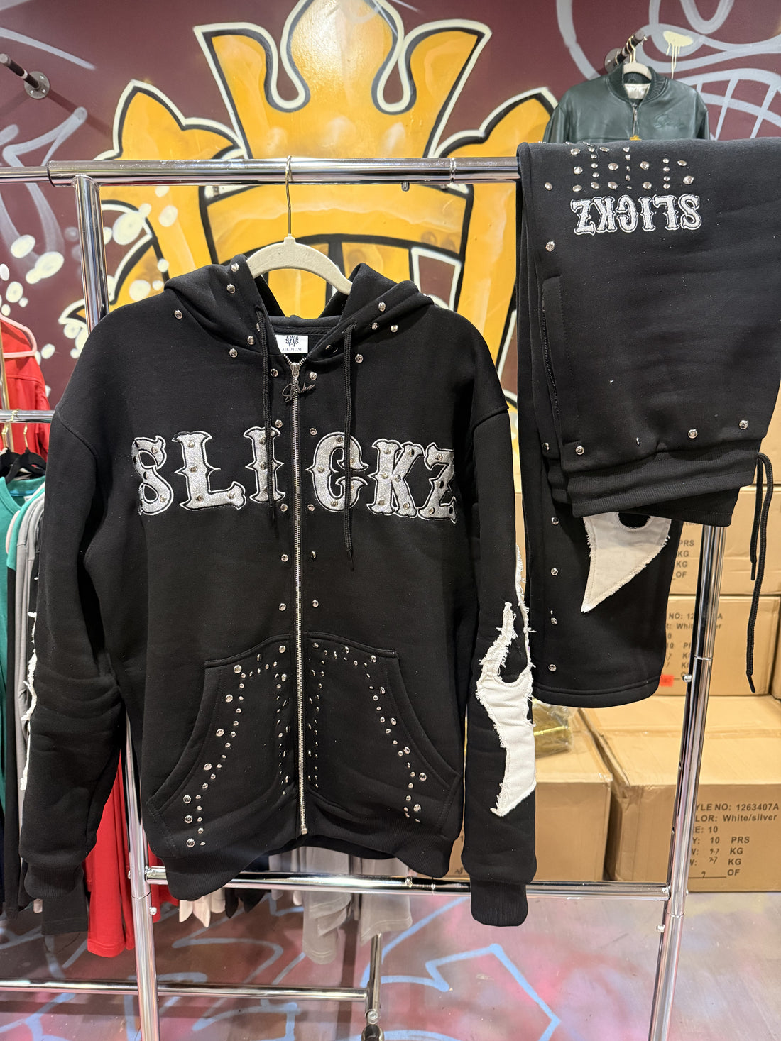 Black Flame Sweatsuit