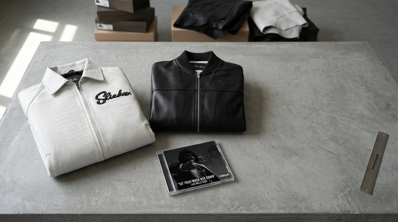 nothing but goodz — Premium lifestyle background featuring leather collection products