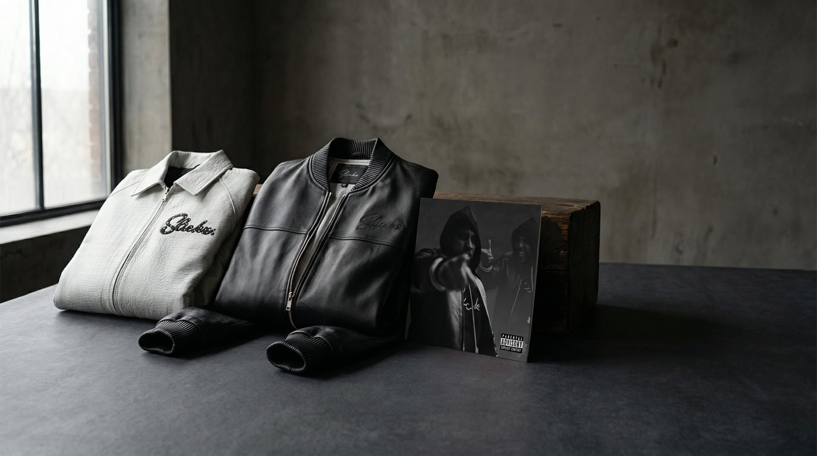 nothing but goodz — HERO banner featuring Butter Soft Leather Bomber Jacket in premium dark settingslide_1
