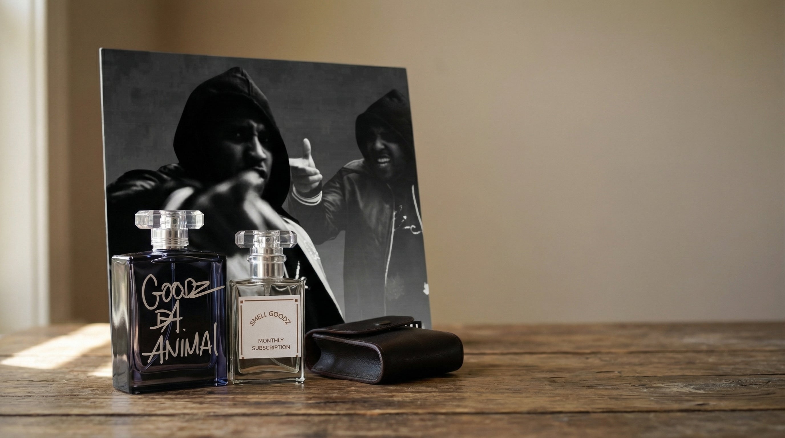 nothing but goodz — Premium hero banner showcasing Thank You Cologne with lifestyle settingslide_1